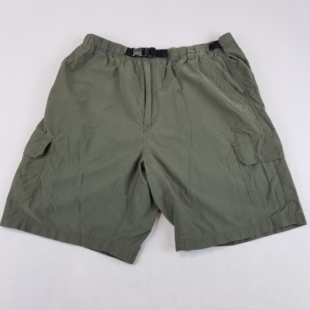 Pendleton Shorts Mens Large Olive Green Cargo Nylon Cotton Hiking Outdoor